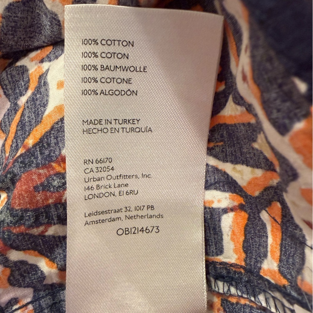 Anthropology Maeve Somerset Maxi In Orange Navy Print Dress - Picture 11 of 15